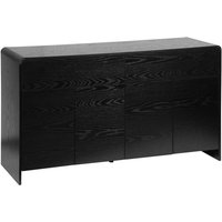sweeek - Sideboard mit 2 Schubladen 4 Türen in abgerundeter Holzoptik von SWEEEK