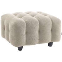 sweeek - Sitzhocker Fußhocker mit strukturiertem Bouclébezug für 3-Sitzer Sofa Leon sweeek - Sitzhocker Fußhocker mit strukturiertem Bouclébezug für 3-Sitzer Sofa Leon von SWEEEK