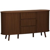 sweeek - Skandinavisches Buffet in Holzlook mit 2 Schiebetüren 150cm von SWEEEK