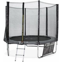 sweeek - Trampolin Ø250cm - Pluton XXL mit Zubehör - Grau von SWEEEK