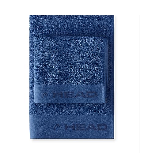 HEAD Dynamic - Handtuch Set Badetuch Set Gesicht und Bidet aus 100% Zertifizierter Reiner Baumwolle, Badetuch Gesicht 50x100 und Gästehandtuch 40x50 als Fitness Handtuch Weich und Saugfähig Handtücher von SWEET HOME