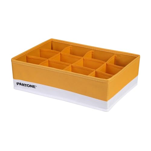 PANTONE™ Organizer für Schrank und Schubladen, platzsparend, 1 Stück, 12 Fächer für Bettwäsche, Zubehör, Organizer, Schubladen, Bad, Schlafzimmer, Organizer, Schrank, Schubladen, faltbar, 32 x 22 x 10 von SWEET HOME