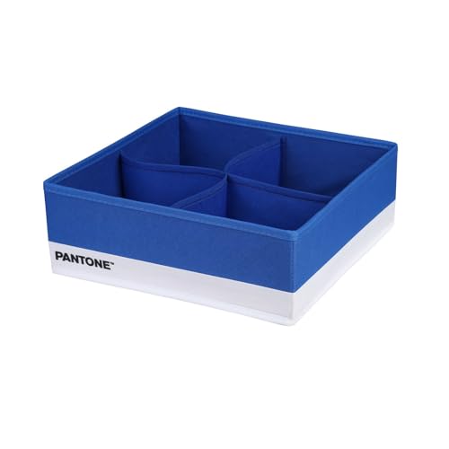 PANTONE™ Organizer für Schrank und Schubladen, platzsparend, 2 Stück, 4 Fächer für Bettwäsche, Zubehör, Organizer, Schubladen, Bad, Schlafzimmer, Organizer, Schrank und Schubladen, faltbar, 28 x 28 x von SWEET HOME