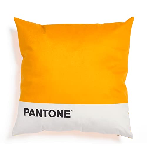 KMOSO Pantone™ – Dekokissen, gepolstert, 40 x 40 cm, mit verdecktem Reißverschluss, Füllung 350 g/m², Ocker von KMOSO
