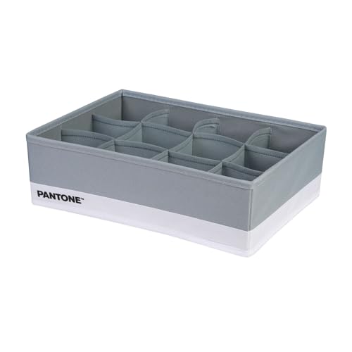 Pantone™ – Organizer für Schrank und Schubladen, platzsparend, 1 Stück, 12 Fächer für Bettwäsche, Zubehör, Organizer, Schubladen, Bad, Schlafzimmer, Organizer, Schrank, Schubladen, faltbar, 32 x 22 x von SWEET HOME