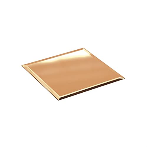 Quadratischer Tischspiegel in Goldfarbe cod.SP00051LU cm 20x20x0,4h by Varotto & Co. von SWEET HOME