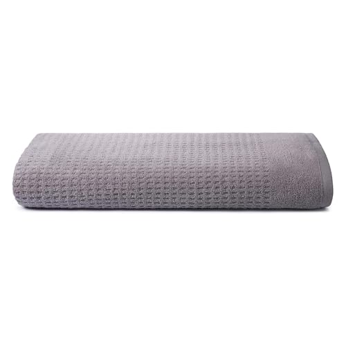 OSAMA Sweet Home - Badetuch Waffle 70 x 140 cm, aus Reiner Baumwolle Zero Twist - Frost Grau von SWEET HOME