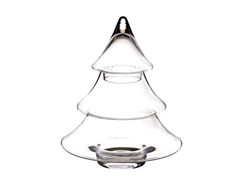 SWEET HOME Keksförmiger Weihnachtsbaum aus Glas cod.SB02532LU cm 25h diam.18 by Varotto & Co. von SWEET HOME