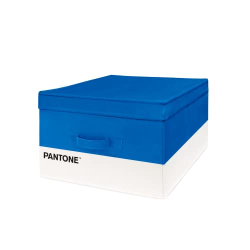 SWEET HOME Pantone™ - Platzsparender Schrank, Aufbewahrungsbox und Kleiderständer + Tasche für Lufterfrischer, faltbar, aus Karton, Aufbewahrungsbox für Kinder und Kleidung, 40 x 50 x 25 cm, Blau von SWEET HOME