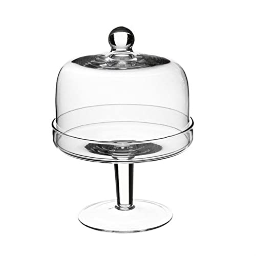 SWEET HOME Varotto & Co. AC11625LU Tortenständer aus Glas, rund, 23 cm, Durchmesser 16,5 cm von SWEET HOME