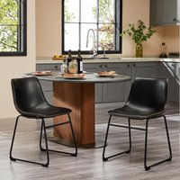 Sweetcrispy - Barhocker 2er Set, Moderner Stil Barstuhl mit Sitzkissen Aus Pu-leder Und Metallbein Bar Stool mit lehne, 45 cm, Geeignet für Die Bar, Sweetcrispy - Barhocker 2er Set, Moderner Stil Barstuhl mit Sitzkissen Aus Pu-leder Und Metallbein Bar Stool mit lehne, 45 cm, Geeignet für Die Bar, von SWEETCRISPY