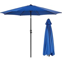 Sweetcrispy - Sonnenschirm mit uv Schutz Schutzhülle Kurbel Knickbar Alu Rund Balkon Terrasse Garten Balkonschirm Kurbelschirm Marktschirm von SWEETCRISPY