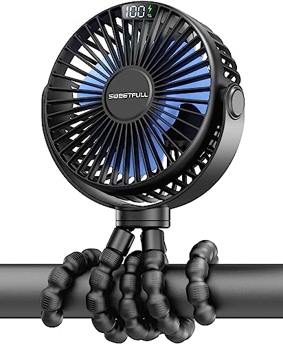 SWEETFULL mini ventilator kinderwagen ventilator leise Handventilator 4000mAh akku Tischventilator usb Lüfter klein fan tragbarer reise büro camping Auto 360 Drehbare SWEETFULL mini ventilator kinderwagen ventilator leise Handventilator 4000mAh akku Tischventilator usb Lüfter klein fan tragbarer reise büro camping Auto 360 Drehbare von SWEETFULL