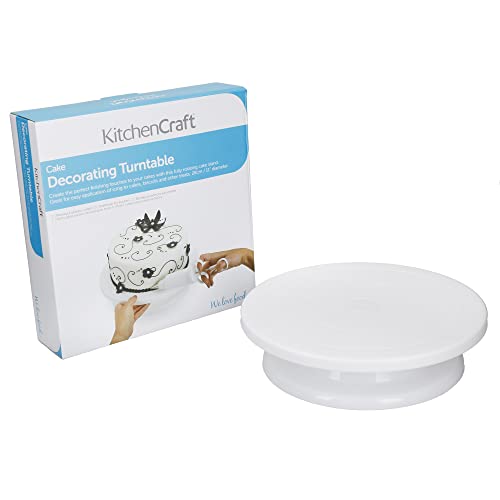 KitchenCraft Sweetly Does it Drehbare Tortenplatte zum Verzieren von Torten, 28 cm von SWEETLY DOES IT