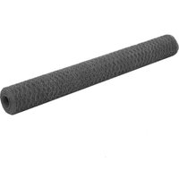 Drahtzaun Stahl mit PVC-Beschichtung 25x1,2 m Grau 05207 von SWEIKO