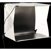 Longziming - LED-Lichtbox für Fotostudio Klappbar 40×34×37 cm Plastik Weiß von SWEIKO