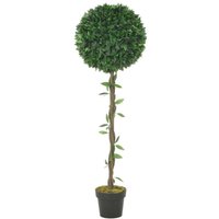 Sweiko - Künstliche Pflanze Lorbeerbaum mit Topf Grün 130 cm 22351 von SWEIKO