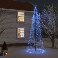 LED-Weihnachtsbaum mit Metallstange 1400 LEDs Blau 5 m von SWEIKO