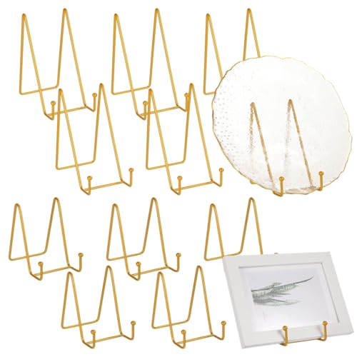 Buchständer, europäische Kunst-Ausstellungsständer, kreativer Desktop-Fotohalter, dreieckiges Design mit Kugelenden, kleine und große Größen, 12 Stück Buchständer, europäische Kunst-Ausstellungsständer, kreativer Desktop-Fotohalter, dreieckiges Design mit Kugelenden, kleine und große Größen, 12 Stück von SWEWARM