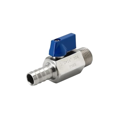 1 STÜCKE 1/8 "1/4" 3/8 "1/2 3/4 Weiblich Männlich x 6-20mm Schlauch 304 Edelstahl Mini-kugelhahn Mit Griff(BSP FEMALE_20MM BARB) von SWEWDSQG