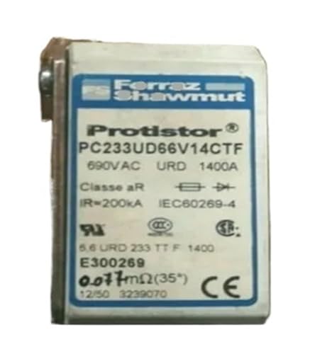 SWEWDSQG Sicherungen PC233UD69V16CTF F300270 6.9URD233TTF1600 S101770CF00 690V 1600A 6.9URD233TTF1600FR5151 PC233UD69V18CTF Y300884(S101770CF00 1600A) von SWEWDSQG