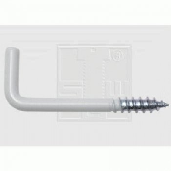 SWG Schraubhaken Gerade 2,5x25/10mm Stahl weiss 6 Stück von SWG - Schrauben