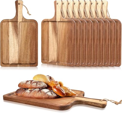 10 Stück Schneidebrett aus Akazienholz Holzbrett Cheese Charcuterie Boards, Küche Schneidbrett Holzschneidebretter Fleisch Servier Brett Hackbretter Käsebrett Holz Schneidebretter 35 x 20 cm 10 Stück Schneidebrett aus Akazienholz Holzbrett Cheese Charcuterie Boards, Küche Schneidbrett Holzschneidebretter Fleisch Servier Brett Hackbretter Käsebrett Holz Schneidebretter 35 x 20 cm von SWHCM