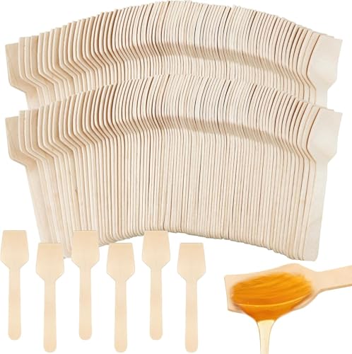 1000 Stück Mini-Holzlöffel, 9,5 cm große Einweg-Probierlöffel aus Holz, Eislöffel aus Holz Holzlöffel Wegwerflöffel, Mini-Probierlöffel für Joghurt, Eis, Dessert, Proben 1000 Stück Mini-Holzlöffel, 9,5 cm große Einweg-Probierlöffel aus Holz, Eislöffel aus Holz Holzlöffel Wegwerflöffel, Mini-Probierlöffel für Joghurt, Eis, Dessert, Proben von SWHCM