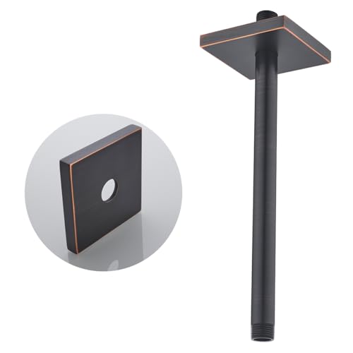 Wandmontierter Edelstahl-Duschkopf-Verlängerungsarm, Badezimmer-Zubehör, 30,5 cm, ölgeriebene Bronze, SW-91038-12-ORB-SQ Wandmontierter Edelstahl-Duschkopf-Verlängerungsarm, Badezimmer-Zubehör, 30,5 cm, ölgeriebene Bronze, SW-91038-12-ORB-SQ von SWHYGER