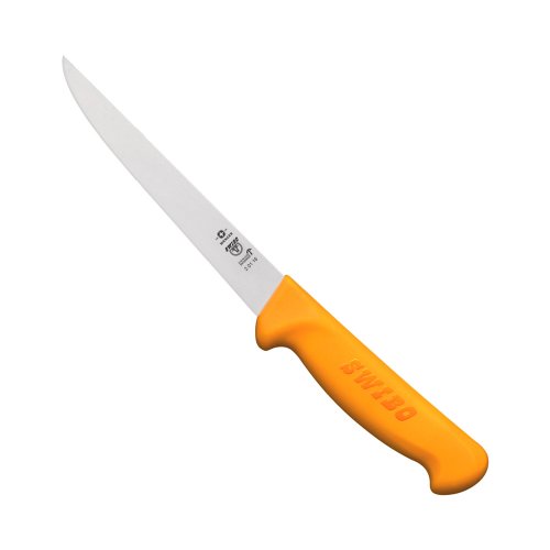 Victorinox Swibo Yellow Handle Boning Knife Straight Blade - 16cm von SWIBO