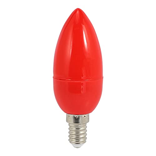 SWILDER LED-Kerzenlicht, rote Glückslampe, Gott, energiesparende Kerze, E14 von SWILDER