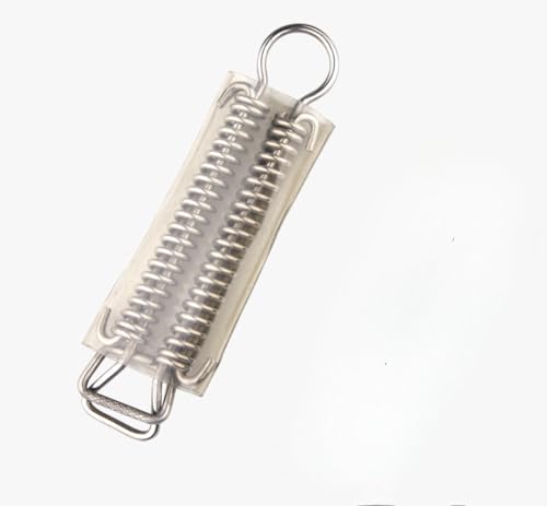 Swimcare Doppelfeder aus Edelstahl, 20,3 cm, mit D-Ring, Doppelspulen-Design, kämpft gegen Verziehen und Biegen, hochwertiges Edelstahlmaterial, 5 Stück von SWIMCARE