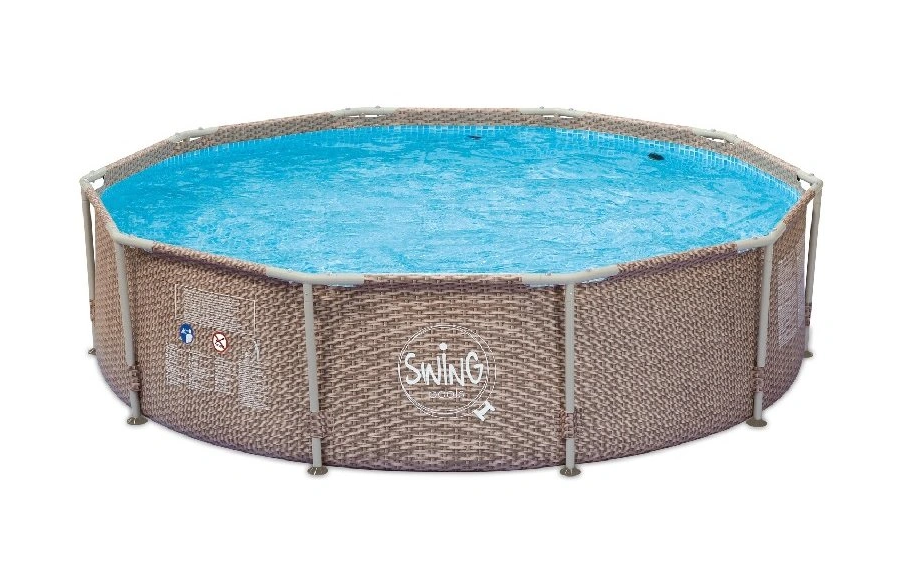 Frame Pool Ø305x76cm Wicker-Design Frame Pool Ø305x76cm Wicker-Design von SWING Pools