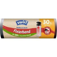 Swirl - Fixierband-Müllbeutel xl 30 l Reißfest & Dicht Mülltüte Müllsack von SWIRL
