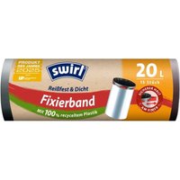 Swirl - Fixierband-Müllbeutel 20 l Reißfest Dicht Mülltüte Müllsack tropfsicher von SWIRL
