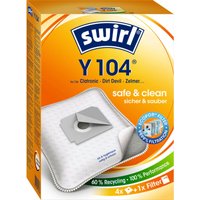 Swirl Y 104 EcoPor Staubsaugerbeutel 4 Staubbeutel + 1 Filter Staubsaugerbeutel von SWIRL