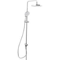 Brausegarnitur, 3-Strahl-Handbrause, Stange mit Schieber, integrierter XXL-Duschkopf 254 mm, Chrom satpipet - Swiss Aqua Technologies von SWISS AQUA TECHNOLOGIES