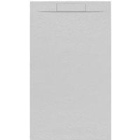 Fusion Duschwanne 120x80cm aus fließendem Marmor, Perlgrau (SATFU12080GRP) - Swiss Aqua Technologies von SWISS AQUA TECHNOLOGIES