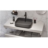 Swiss Aqua Technologies - Set Aufsatzwaschbecken Infinitio 50x39 cm + Waschbecken, Schwarz matt (SATINF5039BKM-SETBP) von SWISS AQUA TECHNOLOGIES