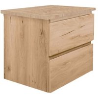 Swiss Aqua Technologies B-Way 59x50x45 cm Hängeschrank mit Abdeckplatte, 2 Schubladen, matt Eiche (BWAY260OAKDESK) von SWISS AQUA TECHNOLOGIES