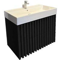 Swiss Aqua Technologies Badezimmermöbel mit Waschbecken SAT Delano 60x56x46 cm mattschwarz (DELANO60ZCSAT) von SWISS AQUA TECHNOLOGIES