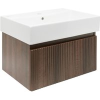 Swiss Aqua Technologies Badezimmermöbel mit Waschbecken SAT Evolution 58x30x44,8 cm Nussbaum matt (SATEVO60NAU2) von SWISS AQUA TECHNOLOGIES