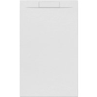 Fusion Duschwanne 120x80cm aus fließendem Marmor, Weiß (SATFU12080BL) - Swiss Aqua Technologies von SWISS AQUA TECHNOLOGIES