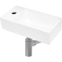 Swiss Aqua Technologies Hängendes Handwaschbecken-Set mit Hahnloch 40,5x20,5 + Siphon (SATBRE4020SL-SET2) von SWISS AQUA TECHNOLOGIES