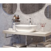 Infinitio Aufsatzwaschbecken 45,5x32,5 cm, ohne Überlauf, Weiß glänzend (SATINF4532) - Swiss Aqua Technologies von SWISS AQUA TECHNOLOGIES