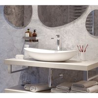 Swiss Aqua Technologies - Infinitio Aufsatzwaschbecken 61,5 x 36 x 15,5 cm, ohne Überlauf, matt weiß (SATINF61536M) von SWISS AQUA TECHNOLOGIES