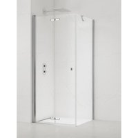 Swiss Aqua Technologies SAT SK Tür-/Wand-Set 80x100cm faltbar Antikalk mit Profilen chrom glänzend (SATSK80S100) von SWISS AQUA TECHNOLOGIES