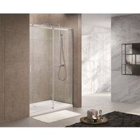 T-Linea Duschschiebetür aus gehärtetem Glas Easy Clean 120x200cm, links-rechts öffnend (TLDNEW120P02) - Swiss Aqua Technologies von SWISS AQUA TECHNOLOGIES