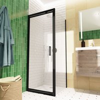 Tex-c Kompakttür-/Seifenkombination 80x90cm mit Antikalk-System und mattschwarzen Profilen (SATTEXC80S90C) - Swiss Aqua Technologies von SWISS AQUA TECHNOLOGIES