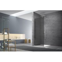 Swiss Aqua Technologies - Walk-in Duschwand 77x200 cm, Rauchglas Easy Clean (WI80KS) von SWISS AQUA TECHNOLOGIES